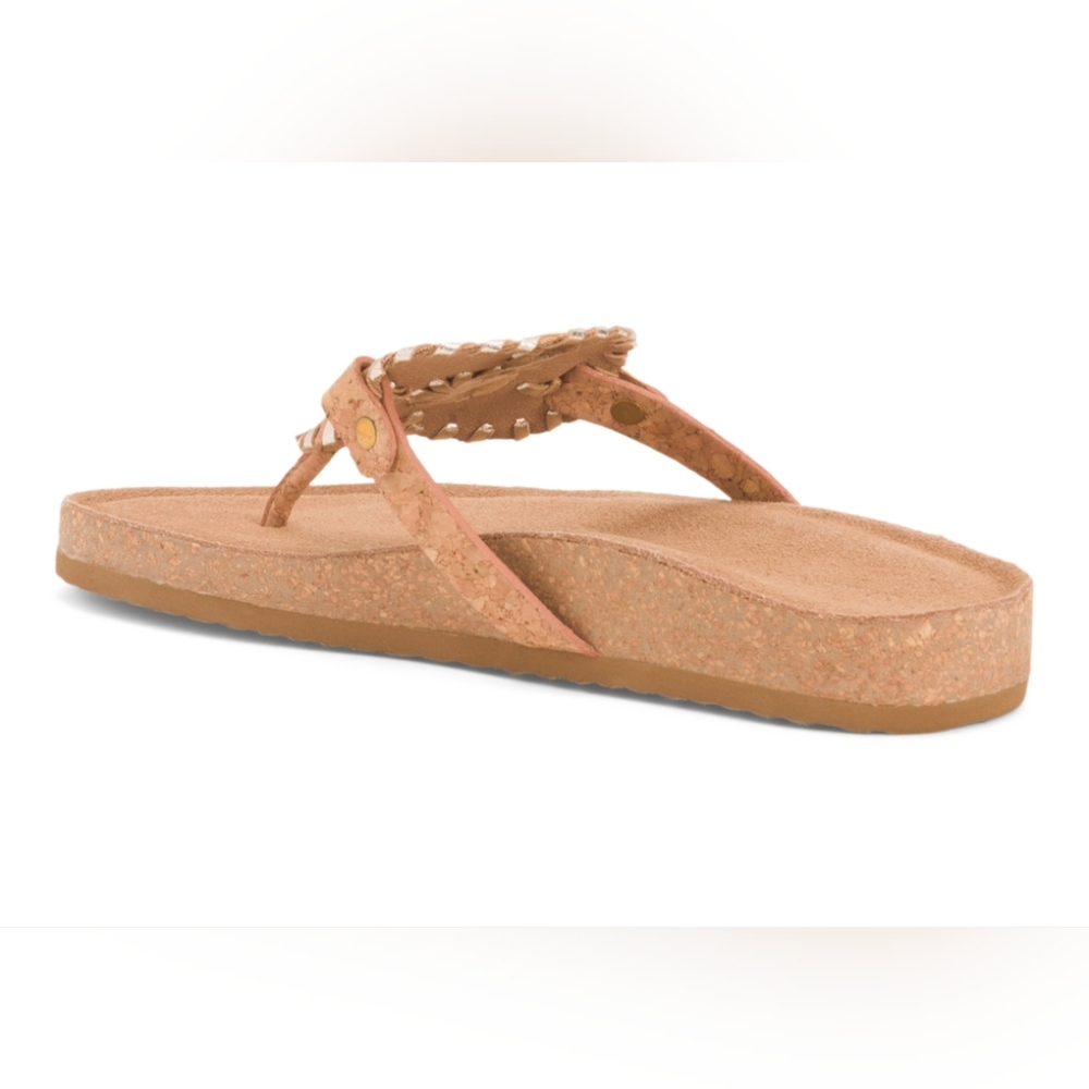 JACK ROGERS, Leather Collins Playground Sandals, Cork, Various Sizes - Picture 5 of 6